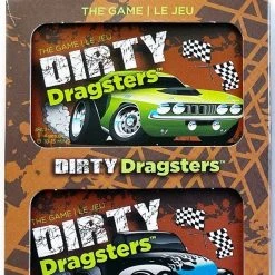 TIN ROBOT GAMES Board Games Dirty Dragsters: Green And Black Car Decks