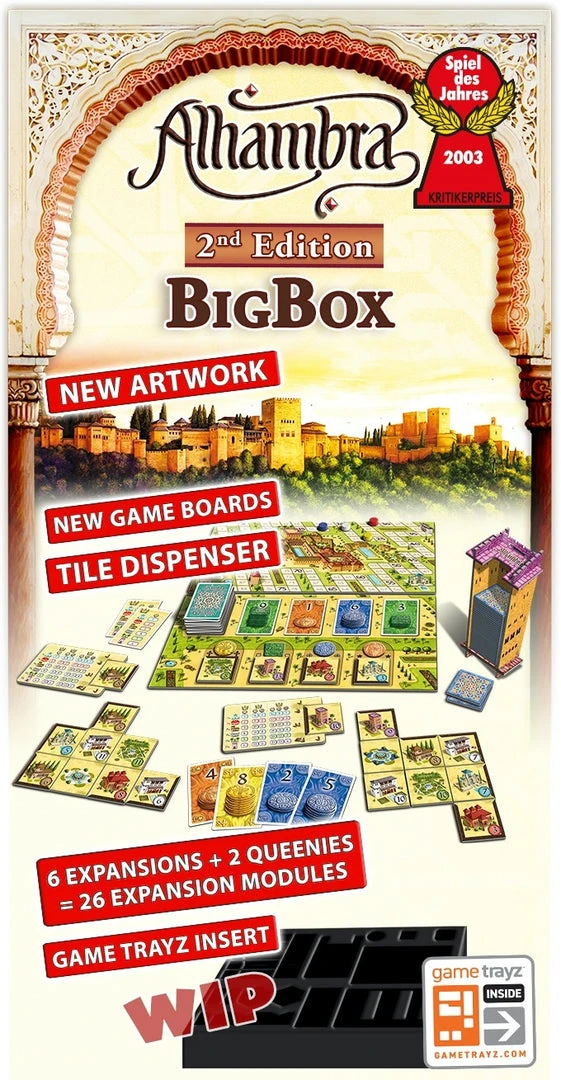 Queen Games Board Games Alhambra: Big Box (Second Edition) 2 Queen Games Board Games Alhambra: Big Box (Second Edition)