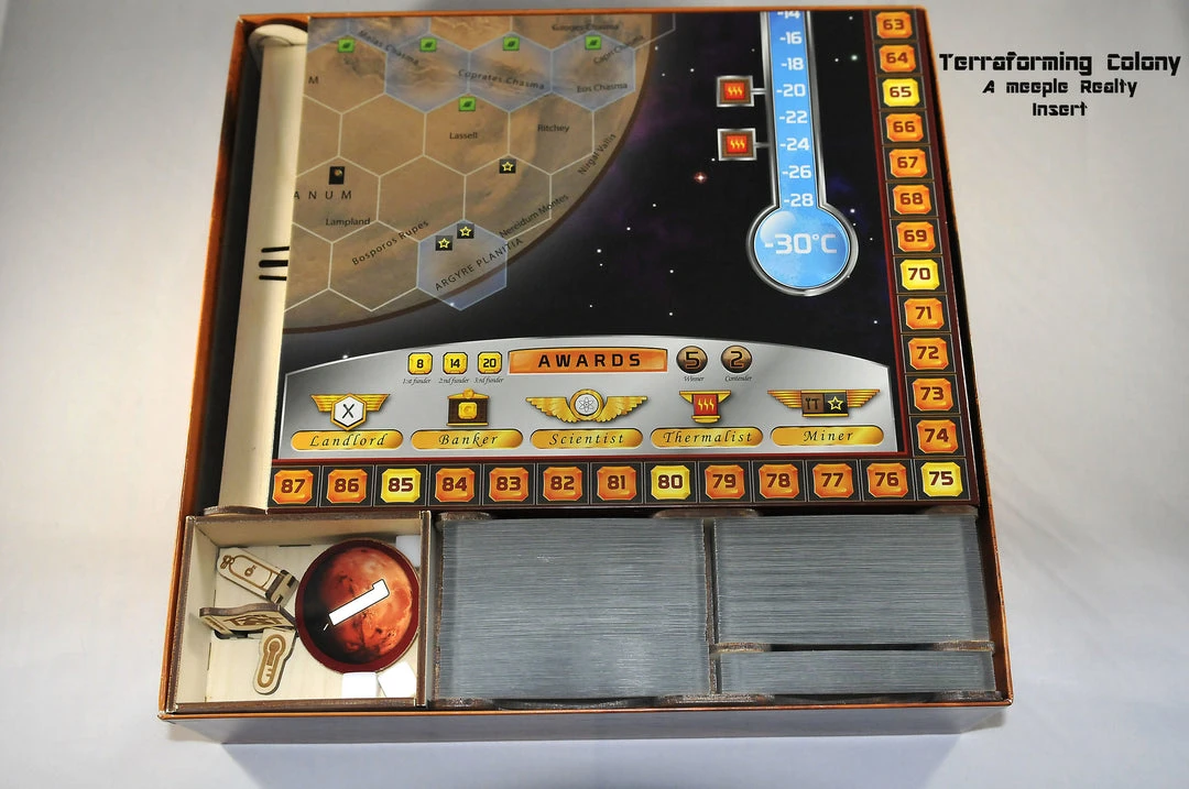 Meeple Realty - Terraforming Colony Insert (Compatible With TERRAFORMING MARS™ Second Edition) 2 Meeple Realty - Terraforming Colony Insert (Compatible With TERRAFORMING MARS™ Second Edition)