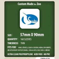 SWAN Sleeves - Card Sleeves (57 X 90 Mm) - 160 Pack, Thin Sleeves - Standard USA Jun 27-Jul 3, 2022