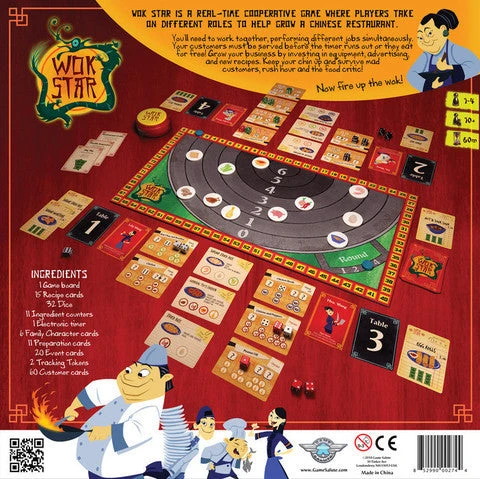 Game Salute Board Games Wok Star 2 Game Salute Board Games Wok Star